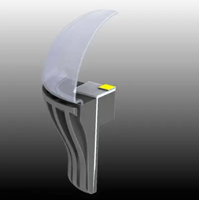 Устройство радиатора светодиодной лампы выполненного из пластика