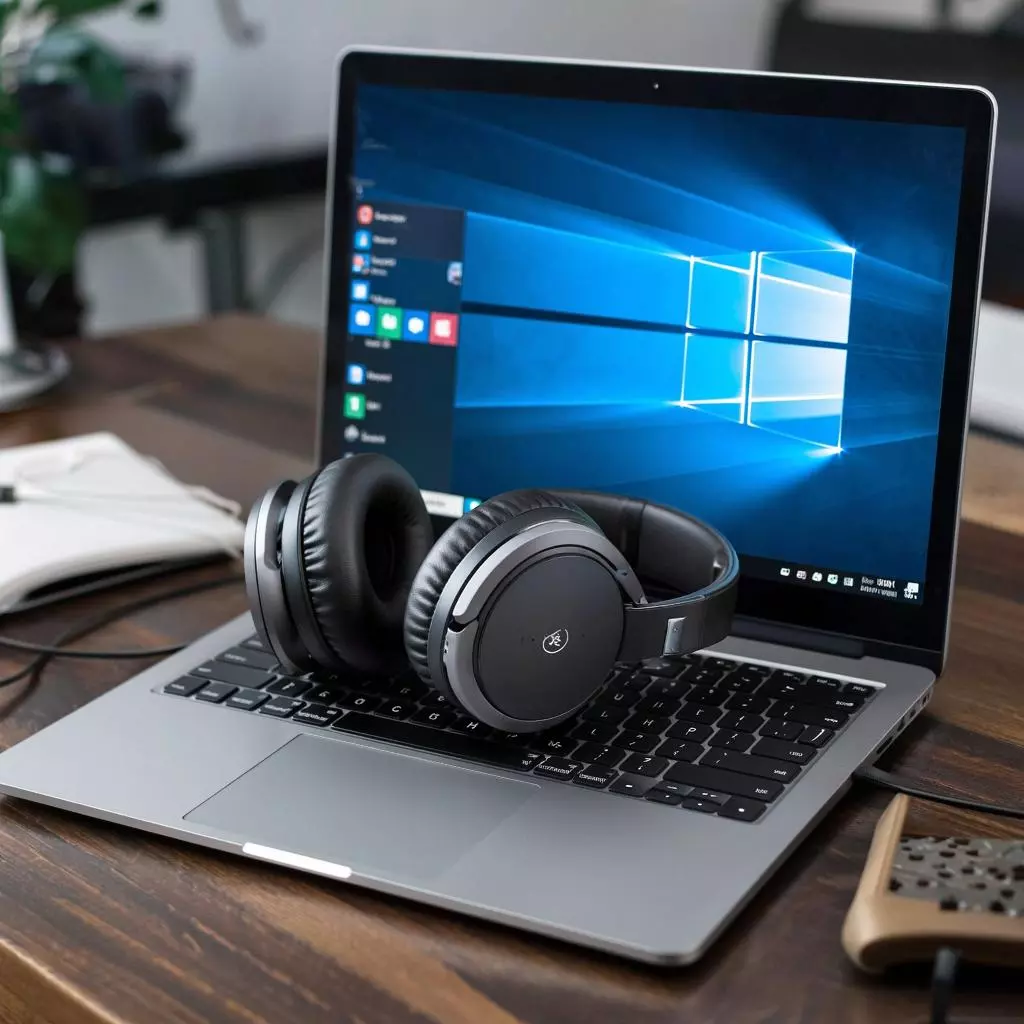 процесс подключения Bluetooth наушников к ноутбуку с Windows