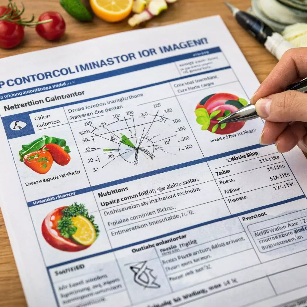 схема контроля порций и калорийности продуктов для похудения