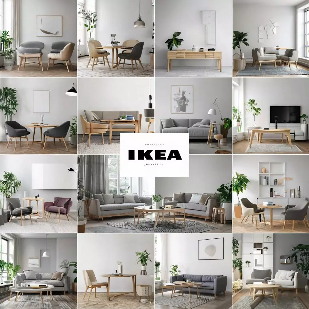 коллаж из 10 предметов интерьера ИКЕА, которые выглядят как дизайнерские