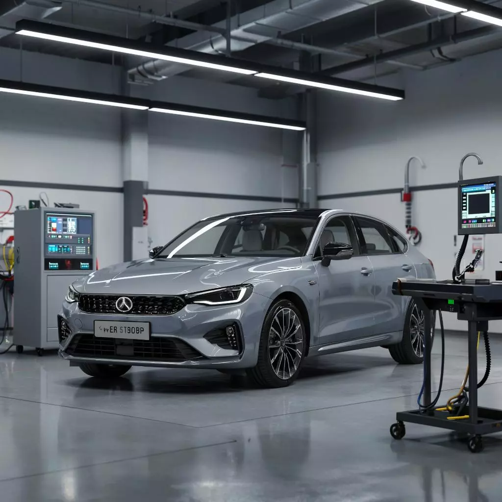 современный автосервис с диагностическим оборудованием и инструментами