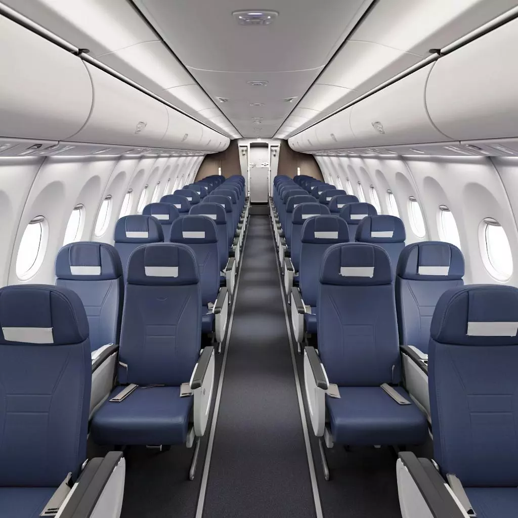 схема салона Airbus A320 с выделением лучших мест